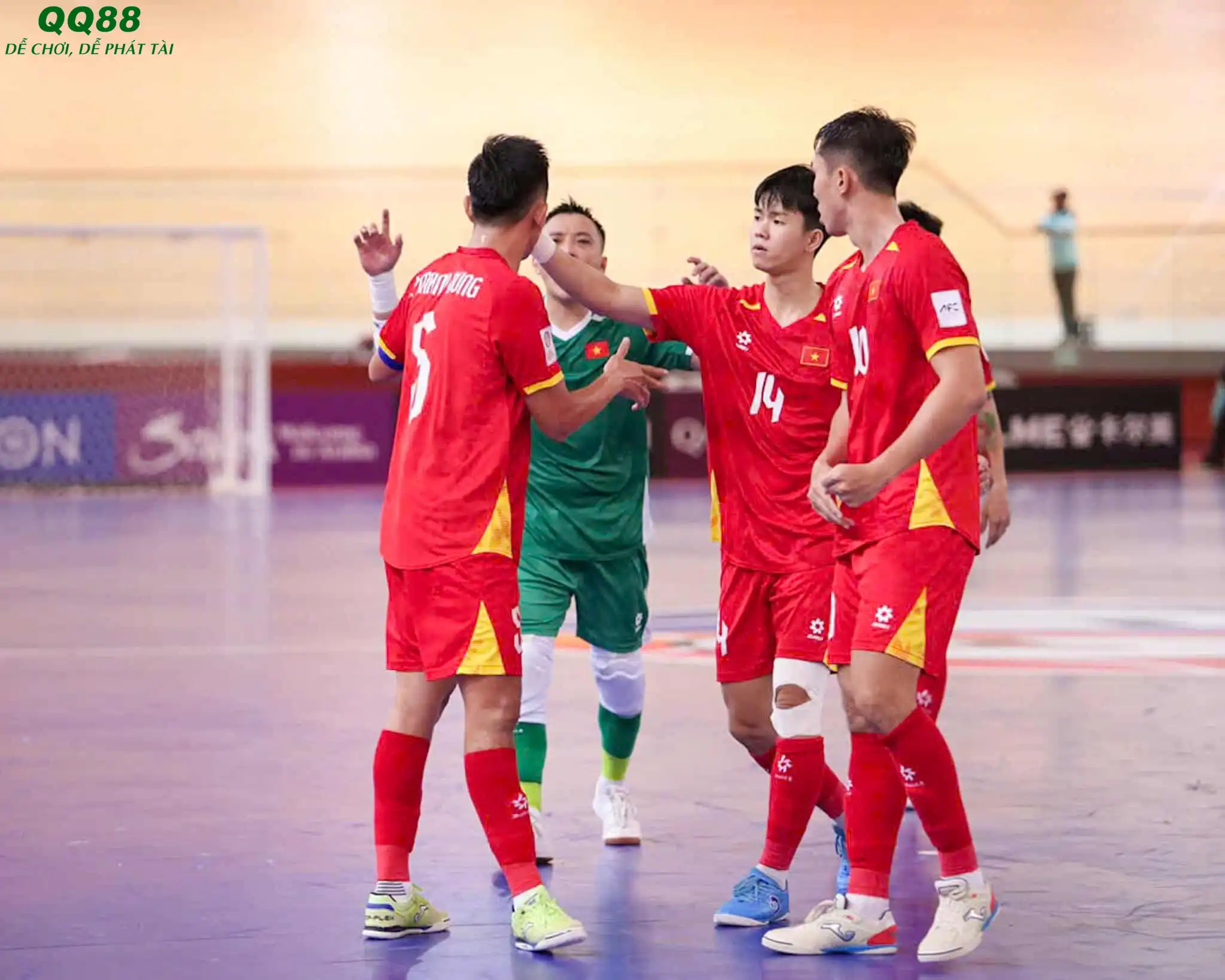 Futsal Việt Nam nhận được không ít lời khen về bản lĩnh thi đấu